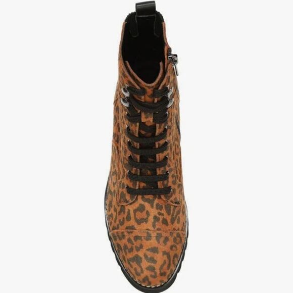 New Donald J Pliner Shoes Donald Pliner Ease Lace Up Boot Leopard Print size 6.5 - Picture 4 of 9